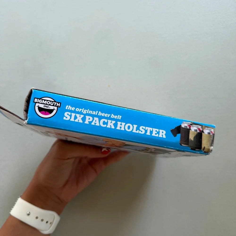 BigMouth Inc Original Six Pack Holster Beer Belt Camo Adjustable Fits Up to 48in